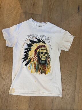 Yeezus Kanye White Concert Merch band tee